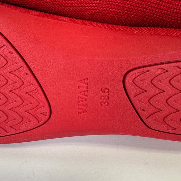 Vivaia Lightweight Almond Toe Ballet Flats Ruby Red Comfort Shoe EU 38.5 US 7.5‎ - Picture 8 of 9